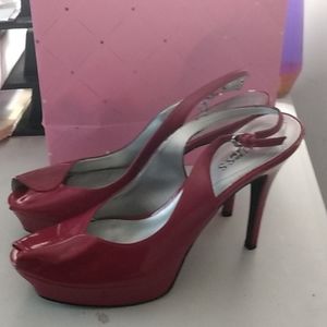 Guess Peeptoe Slingback Pumps